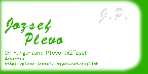 jozsef plevo business card